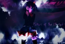clouds dark blue eyes school uniforms skirts eyepatch anime anime girls takanashi rikka chuunibyou d Art HD Wallpaper